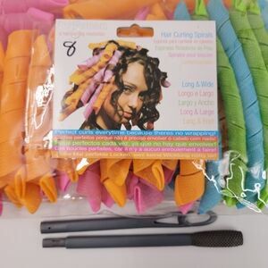 CURLFORMERS NO HEAT SPIRAL HAIR CURLERS / 60 PIECE SET